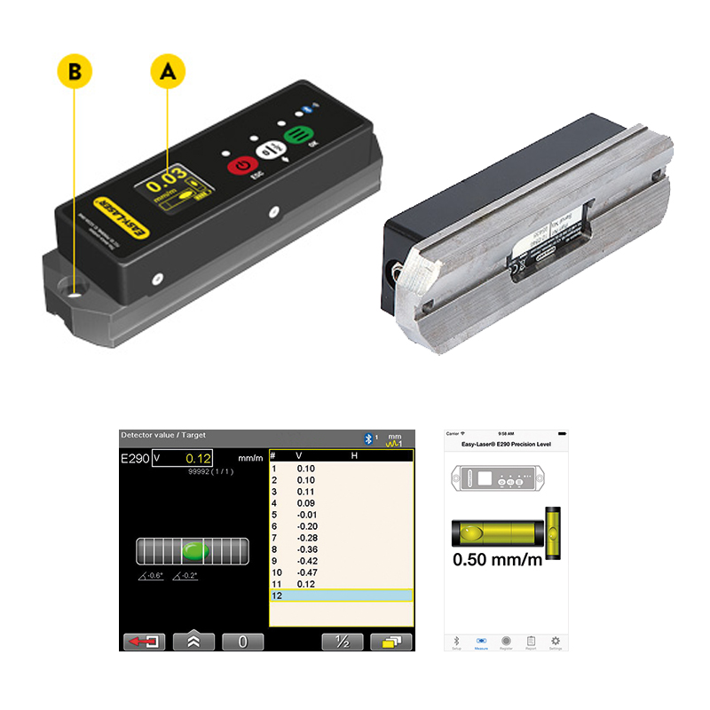 多個滾筒平行度測量